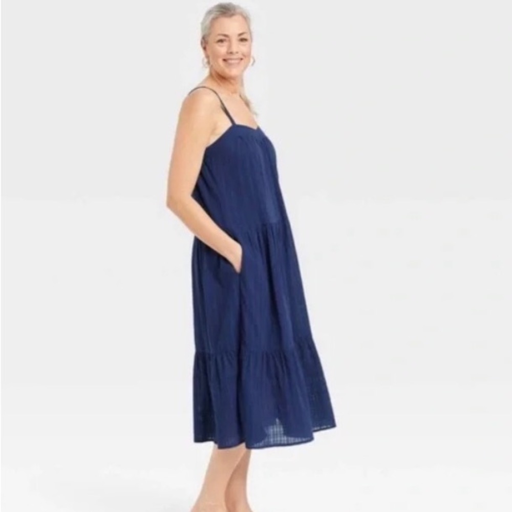 Womens Xxl sun dress 👗 navy blue - Picture 11 of 11
